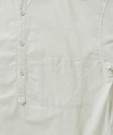 WHITE MAILS 【UNISEX】COTTON PAPER POPLIN BAND COLLAR PULLOVER シャツ