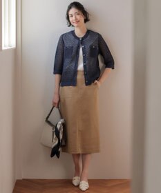 J.PRESS LADIES 【レイヤードスタイルに】スムースジャージー ノースリーブ カットソー