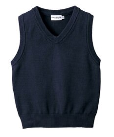 MIKI HOUSE HOT BISCUITS 【90-140cm】綿ニットVネックベスト(男の子用)
