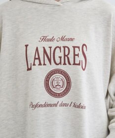 Green Parks 裏毛エンブレムパーカーチュニック