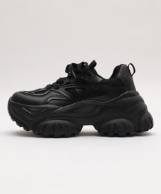 WEGO 【SMLサイズ展開】ラバーコンビ厚底スニーカー