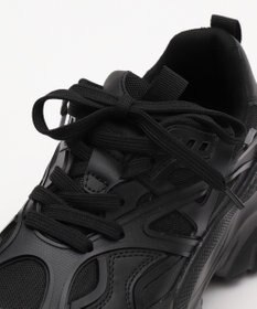 WEGO 【SMLサイズ展開】ラバーコンビ厚底スニーカー