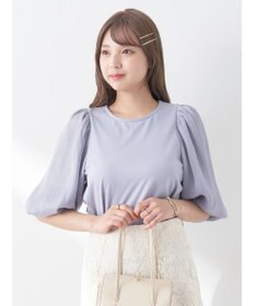 earth music&ecology ラメスリーブプルオーバー