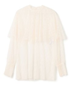 BEIGE， 【洗える・Oggi 11月号掲載】CLOVIS / ケープデザイン総レースブラウス