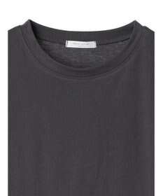 Green Parks 脇リボン５分袖布帛ドッキングプルオーバー