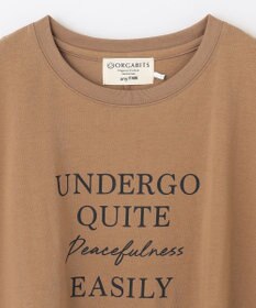 ANY 【UVケア/接触冷感】チュニック丈半袖ロゴTシャツ