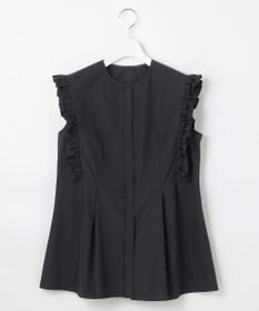 23区 L 【R(アール)】THOMAS MASON フリル ノースリーブブラウス