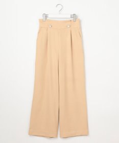 Feroux 【洗える】ウエストタックワイドパンツ