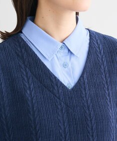 Green Parks カットモールドッキングシャツチュニック