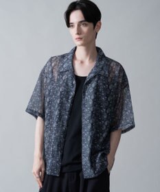 WEGO メッシュパターンオープンカラーシャツ（SS）