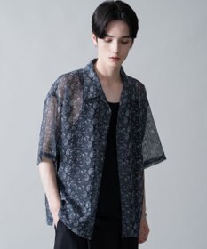 WEGO メッシュパターンオープンカラーシャツ（SS）