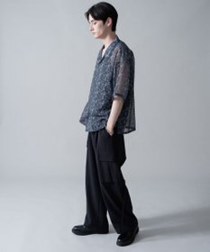 WEGO メッシュパターンオープンカラーシャツ（SS）