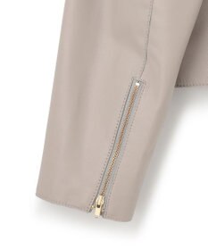 23区 ラムレザー ノーカラー ブルゾン