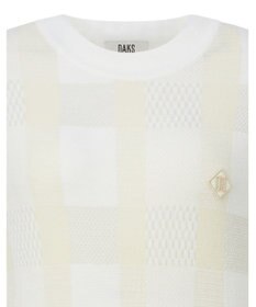 DAKS 【DAKS GOLF】ウールブレンドストレッチチェックセーター