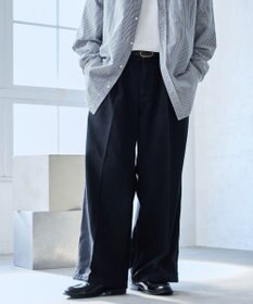 WEGO 【ウエストゴム】スーパーバギーデニムスラックス