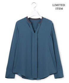 ICB L 【6/12-6/28期間限定・受注生産・WEB限定】BackSatinAmunzen キーネックブラウス