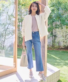 ANY 【洗える】ライトウエイト ジップブルゾン