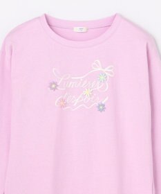 ANY KIDS 【綿100%】ロゴプリント 長袖Tシャツ