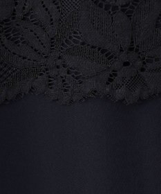 自由区 【XSサイズ～/洗える】フラワーコードレース サックワンピース