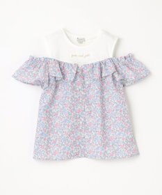 ANY KIDS オフショルダー フリル ブラウス