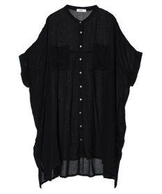 earth music&ecology レーヨンポケットシャツチュニック