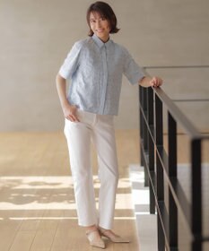 J.PRESS LADIES L 【洗える】BASIC STRETCH DENIM ボーイフィット デニム
