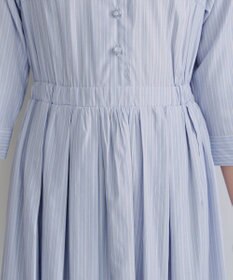 Tiaclasse 【洗える】ベルト付きストライプワンピース