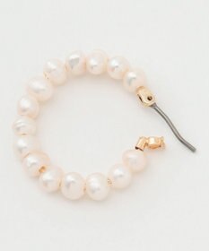 TOCCA PEARL HOOP PIERCED EARRINGS 淡水バロックパール ピアス