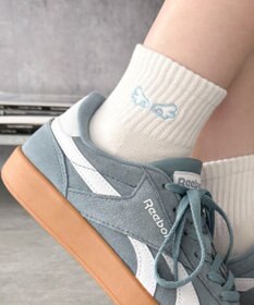 WEGO 刺繍アンクルパイルソックス