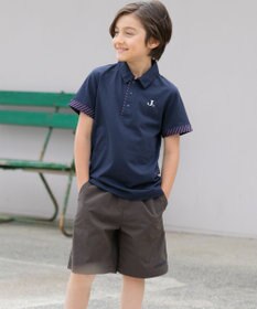 J.PRESS KIDS 【110-130cm】COOLMAX レジメン ポロシャツ