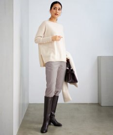 自由区 L リブレスコールストレート パンツ