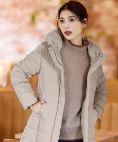 Tiaclasse 【ダウン70%撥水加工】スタンドカラーダウンコート