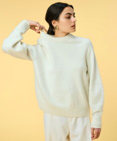 BEIGE， 【洗える】BERTAINA /  配色リンキングクルーネックニット