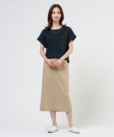 J.PRESS LADIES S 【人気素材】セルロースリネンストレッチ ナロー スカート