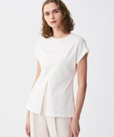 uncrave ダブルフェイスジャージー 2WAYスリットトップス