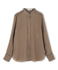 BEIGE， STOW / 配色パイピング バンドカラーシャツ