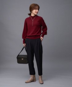 ANY 【洗濯機可/吸湿発熱】パフスリーブパールニット