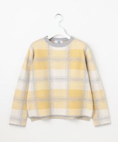 J.PRESS LADIES L Wooly Stretch Plaid ニット