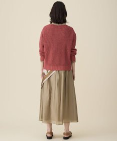 自由区 L リネンミドルゲージプルオーバー ニット