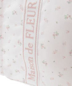 Maison de FLEUR ピンクマニアフラワープリントトートバッグ