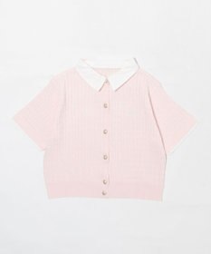 WEGO キンボタンエリツキケーブルニット