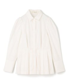 uncrave コットンツイル ペプラムシャツ（uncrave WHITE）