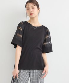 earth music&ecology フレア袖レースプルオーバー