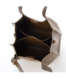 UNBILLION カシュカシュ cachecache / フェイクレザーショルダーバッグ付スクエアトート