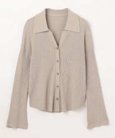 GRACE CONTINENTAL スラブリブシャツニットトップ