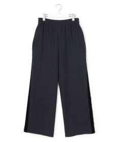 ICB ベルベットライン トラックワイドパンツ ネイビー