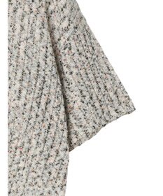 AMERICAN HOLIC カラーネップ透かし編みニットプルオーバー