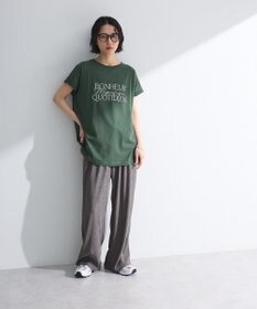 Green Parks フレンチスリーブ筆記体ロゴチュニック