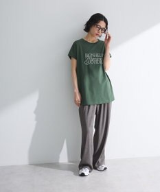 Green Parks フレンチスリーブ筆記体ロゴチュニック