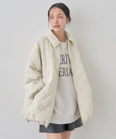 earth music&ecology ダブルステッチキルティングコート